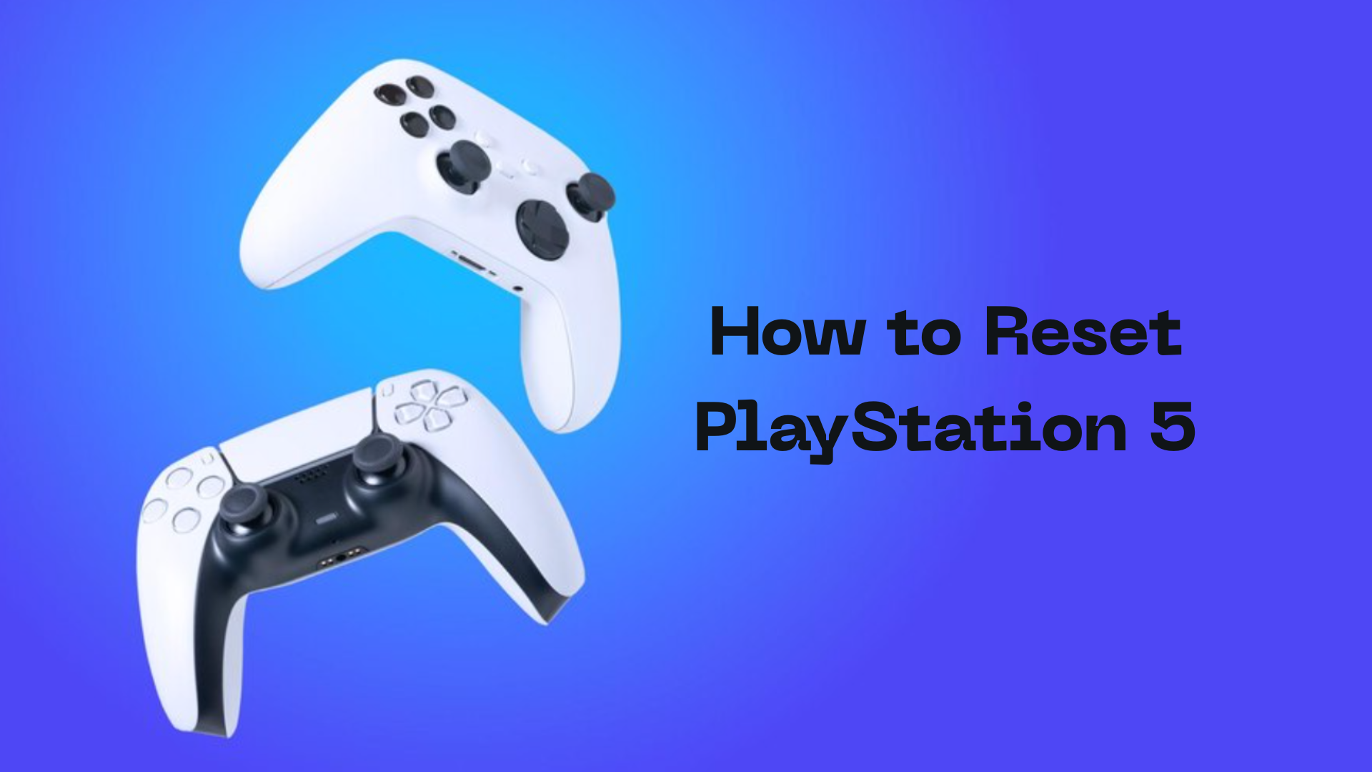 how to reset ps5